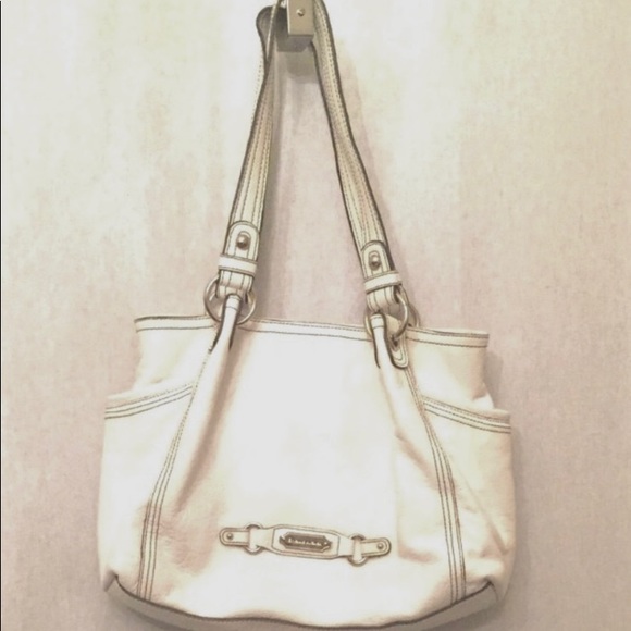 Etienne Aigner Bags Etienne Aigner White Leather Bag Poshmark